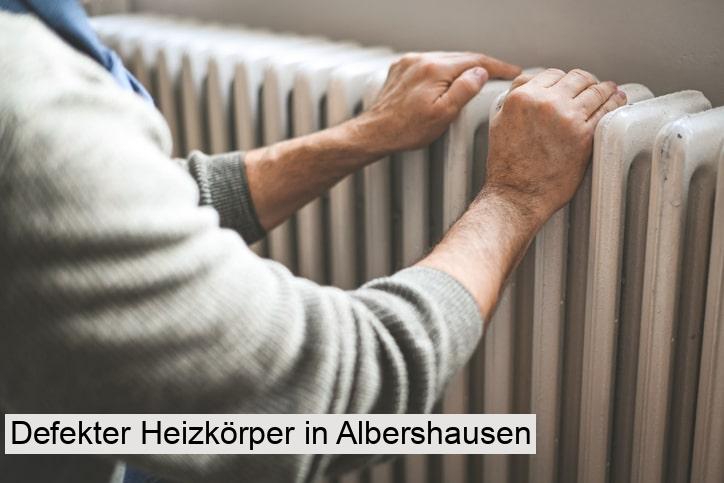 Defekter Heizkörper in Albershausen